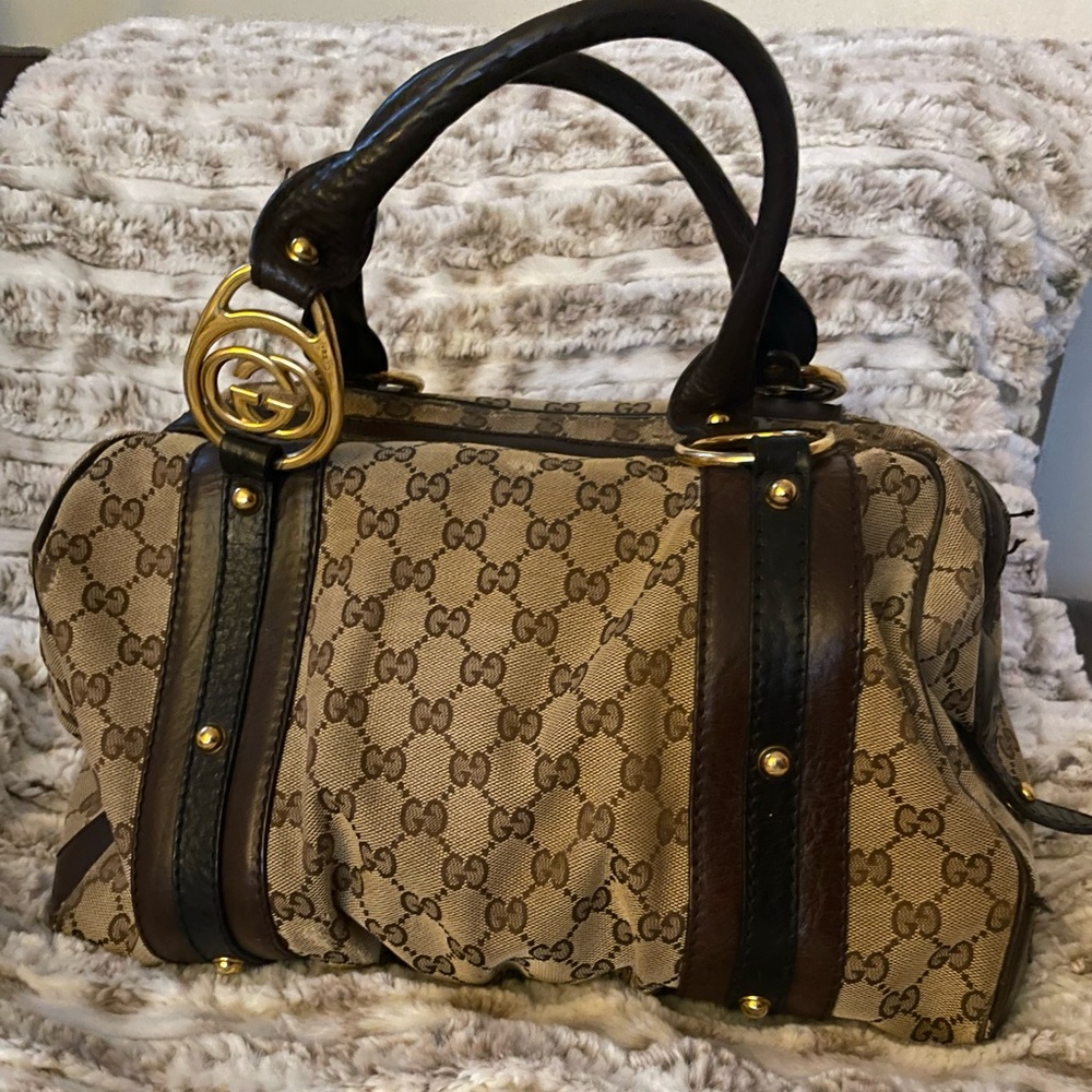 Gucci Tote Canvas Logo